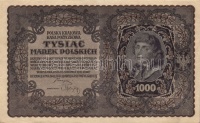 Lengyelország 1919.8.23. 1000M (6x) klf szériaszám variánsokkal T:II