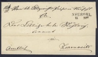 1854 Ex offo 'NEUSOHL' - 'SELMETZBÁNYA' - Zsarnovitz