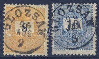 1889 8kr + 1898 10kr 'GLOZSÁN'