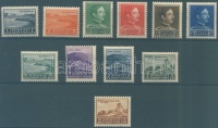 1930 Mi 217-227 (besárgult gumi)