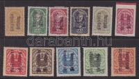 1921 Burgenland helyi kiadás 15h-4K 11 érték 