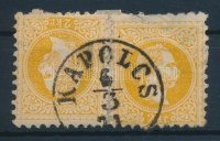1867 2x2kr (egyik bélyeg hibás) 'KAPOLCS'