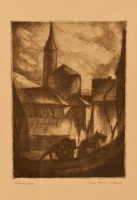Sugár Andor (1903 - 1944): Kordét toló (Milano, 1927)