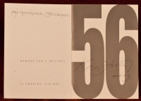 Kass János (1927 - 2010): 24 grafika 1956-ról (Szeged, 2006), dedikált katalógus, Kass előszavával