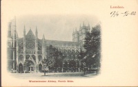 London.Westminster Abbey, North Side.