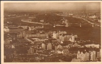 Budapest, Kilátás a várból a Margitszigetre.