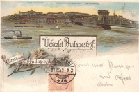 Budapest. Királyi Vár és Várbazár. Lith. 1897.