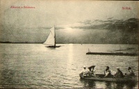 Siófok. Alkonyat a Balatonon. Í.