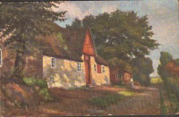 Friesische Bauerhäuser. Szignált Oilette. C.