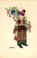 Matyó gyerek, szignált Détári. C.