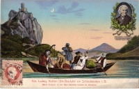 Richter, Adrian Ludwig: Elb-Überfahrt am Schreckenstein. Í.