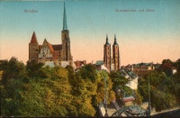 Breslau, Kreuzkirche mit Dom. C.