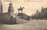 Charlottenburg, Kaiser friedrich-Denkmal mit Luisen-Platz.