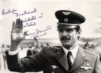 Farkas Bertalan dedikált fényképe 1980-ból.