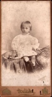 Keleti Károly unokájáról készült fotó. Strelisky, 1897.
