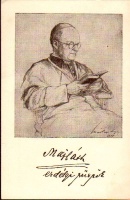 Majláth erdélyi püspök. Szignált Márton Lajos 1921.