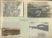 Olasz harctér .1915-1918 Olaszország, Görc melletti állások, Doberdó és Mt. San Michele között, háttérben az Isonzó folyóval. Pataky Ferenc részletes magyarázó soraival. 13db fotó.