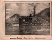 Farkasvölgyi vár, Posony vármegyében. 1860 körül.