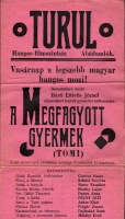 Turul. Hangos filmszinház, Abádszalók plakátja.