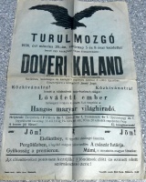 Turul mozgó 1938. évi márczius 20.-án, vasárnap 5 és 8 órai kezdettel, Ismét egy kacagtató vidám filmszenzáció: Doveri kaland.