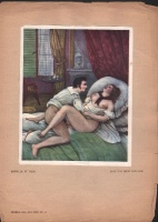 Deveria Henry Victor (1829-1897). Deveria und sein Kreis. No.24. Enfin, je te tiens./Hab' Ich dich endlich! Wien Privatdruck der Gesellschaft Östereicher Bibliopleiter 1909, Erotik Biedermeyer.