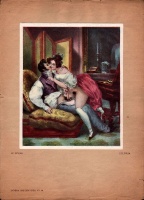 Deveria Henry Victor (1829-1897). Deveria und sein Kreis. No.28. Le delire./Delirium. Wien Privatdruck der Gesellschaft Östereicher Bibliopleiter 1909, Erotik Biedermeyer.