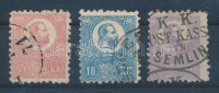 1871 Kőnyomat 5kr, 10kr, 25kr (55.000)