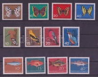 NSZK 1962-1964 3 klf Állatmotívum sor (Mi EUR 9,50)