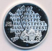 1998. 750Ft Ag 'Budapest egyesítésének 125. évfordulója' T:PP Tanúsítvánnyal, díszdobozban