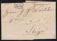 1823 Portós levél 'ALBA' - Steyr 