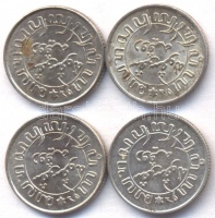 Holland Kelet-India 1938-1941S,P-1942S 1/10G (4x) T:2
&lt;br/&gt;Netherlands East Indies 1938-1941S,P-1942S 1/10 Gulden (4x) C:XF