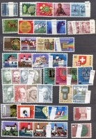 Svájc tartalmas gyűjtemény az 1900-1980-as évekből + Liechtenstein kis gyűjteményrész és készlet, 12 lapos A/4 berakóban