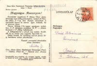 Pécel, Jézus Szíve Népleányai Társasága lelkigyakorlatos háza, hátoldalán meghívó P. Révay Tibor atya lelkigyakorlatára  