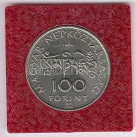 1984. 100Ft 'Kőrösi Csoma Sándor' T:BU Eredeti tokban, tanúsítvánnyal