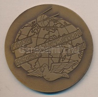 1980. 'Magyar Távirati Iroda' Br emlékérem (70mm) T:2