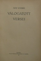 ADY Endre válogatott versei.