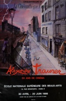 Trauner Sándor (1906 - 1993): Kiállítási plakát -1986, Párizs