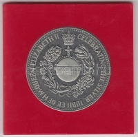 Nagy-Britannia 1977. 'Ezüst Jubileum - II. Erzsébet' fém emlékérem dísztokban T:PP
&lt;br/&gt;Great Britain 1977. 'Silver Jubilee H.M. quenn Elizabeth II' medalllion in case C:PP