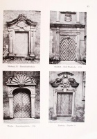Nolte-Bürner, Ludwig: Türen und Tore aus Deutschland, Oesterreich und der Schweiz. Hrsg. von - -. Mit 350 Abb. Stuttgart, 1921, Julius Hoffmann. Album kiadói papírborítóban (gerincén javított) / 
&lt;br/&gt;Paperback (restored on spine)