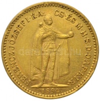 1894. 10K Au 'Ferenc József' Körmöcbánya (3.39g/0.900) T:2,2- 
&lt;br/&gt;Hungary 1894. 10 Korona Au 'Franz Joseph' Kremnitz (3.39g/0.900) C:aXF
&lt;br/&gt;Huszár: 2200., Adamo K8