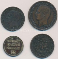Szerbia 1879. 5p + Bulgária 1881. 5S + Görögország 1882. 10L + Palesztina 1939. 1M T:vegyes
Serbia 1879. 5 Para + Bulgaria 1881. 5 Stotinki + Greece 1881. 10 Lepta + Palestina 1939. 1 Mil C:mixed