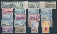 1953 Mi 134-147 + színváltozatok, 20 érték / colour varieties, 20 values