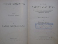SZINNYEI József: Magyar nyelvhasonlítás.