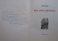 TÓTH Ervin: Mata János fametszetei.