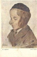 A kis rabbi. Szignált: Stanislaw Debicki (1866-1924).