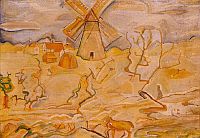 Tóth Menyhért, 201.Land with Cow and Windmill
