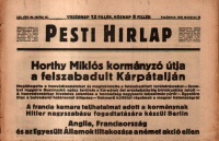 Horthy Miklós kormányzó útja a felszabadult Kárpátalján. Pesti Hírlap.  LXI. évfolyam 65. szám. 1939. március 19. 