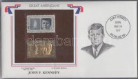 1964 Kennedy Mi 860 + 22 Kt arany replika alkalmi borítékban