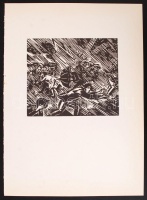 Frans Masereel (1889-1972): Ex libris. Klisé, papír, jelzett a nyomaton, 11×12 cm