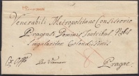 1785 Ex offo a csanádi püspöki tanács pecsétjével / with seal of the council of the bishop of Csanád, piros / red 'v Temeswar' - Prague